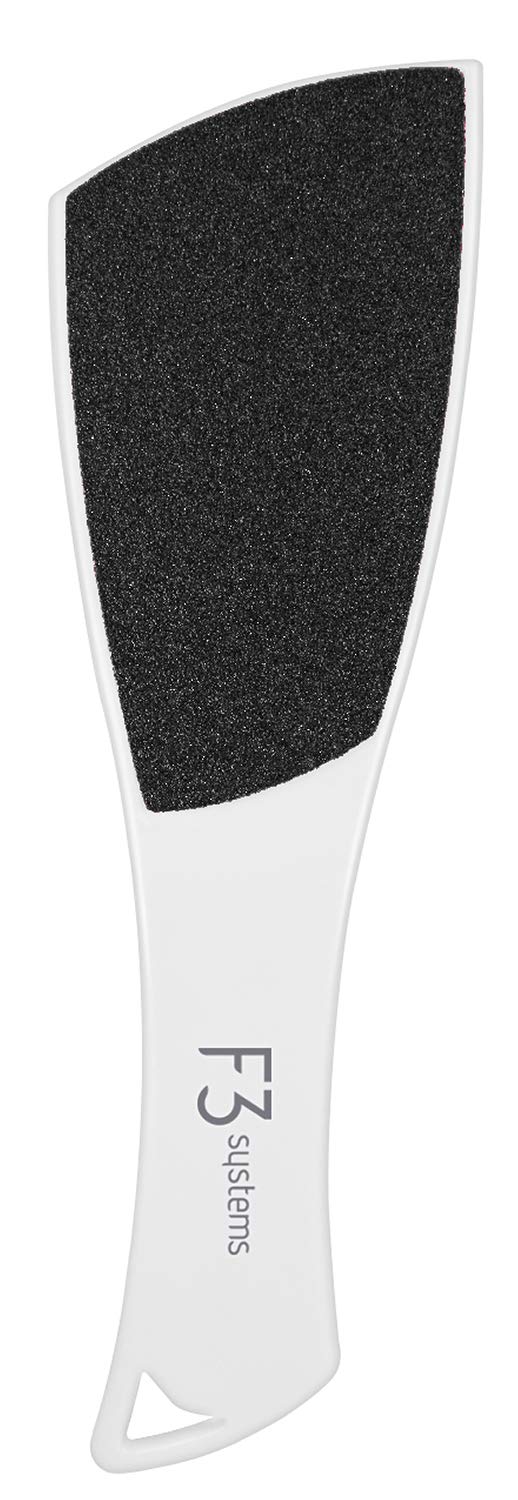 F3 Systems S-Line Emery Foot file  Colossal Double-Sided Pedicure Tool  Effective for Cracked Heel  Ergonomic Design for Easy Grip - Image 1